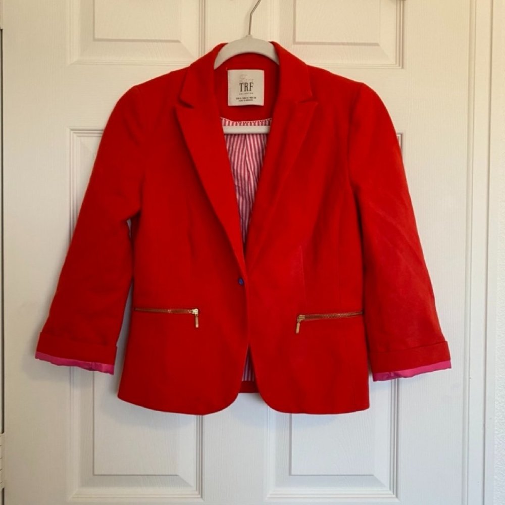 Zara TRF Collection Red Blazer